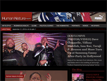 Tablet Screenshot of humannaturemag.com